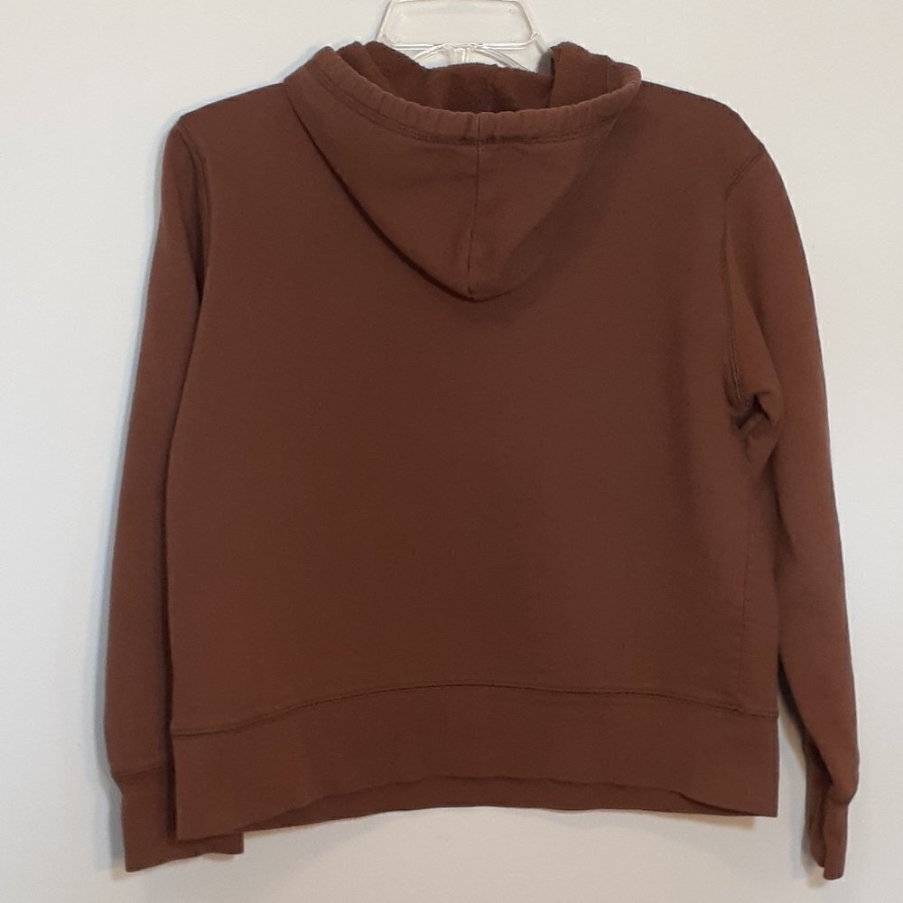 "AEROPOSTALE" LOVE, PEACE, JOY, HAPPINESS Fleece Hoodie, Brown  Size S - Picture 4 of 6